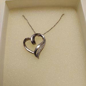 Kay Black Diamond Heart Necklace